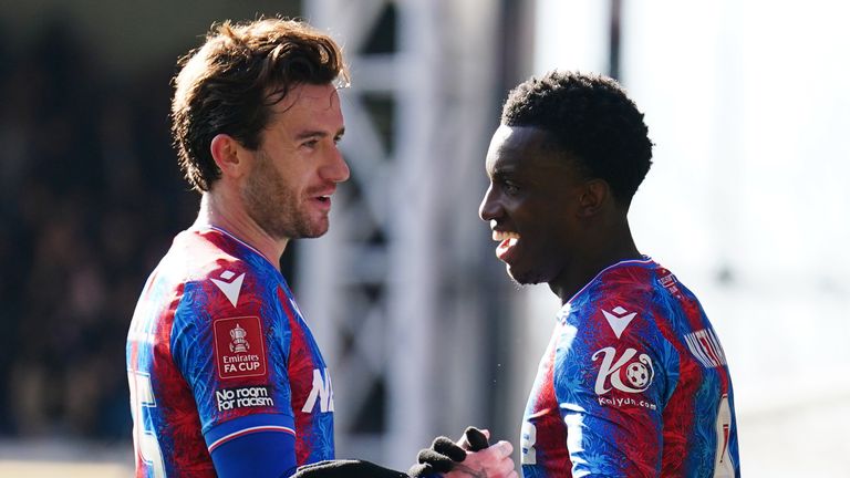 Eddie Nketiah a marqué lors de la victoire de Crystal Palace contre Millwall au cinquième tour