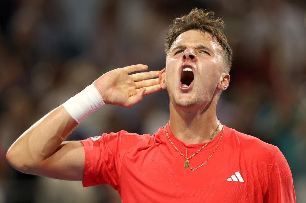 Jakub Mensik après sa qualification en finale du Masters 1000 de Miami