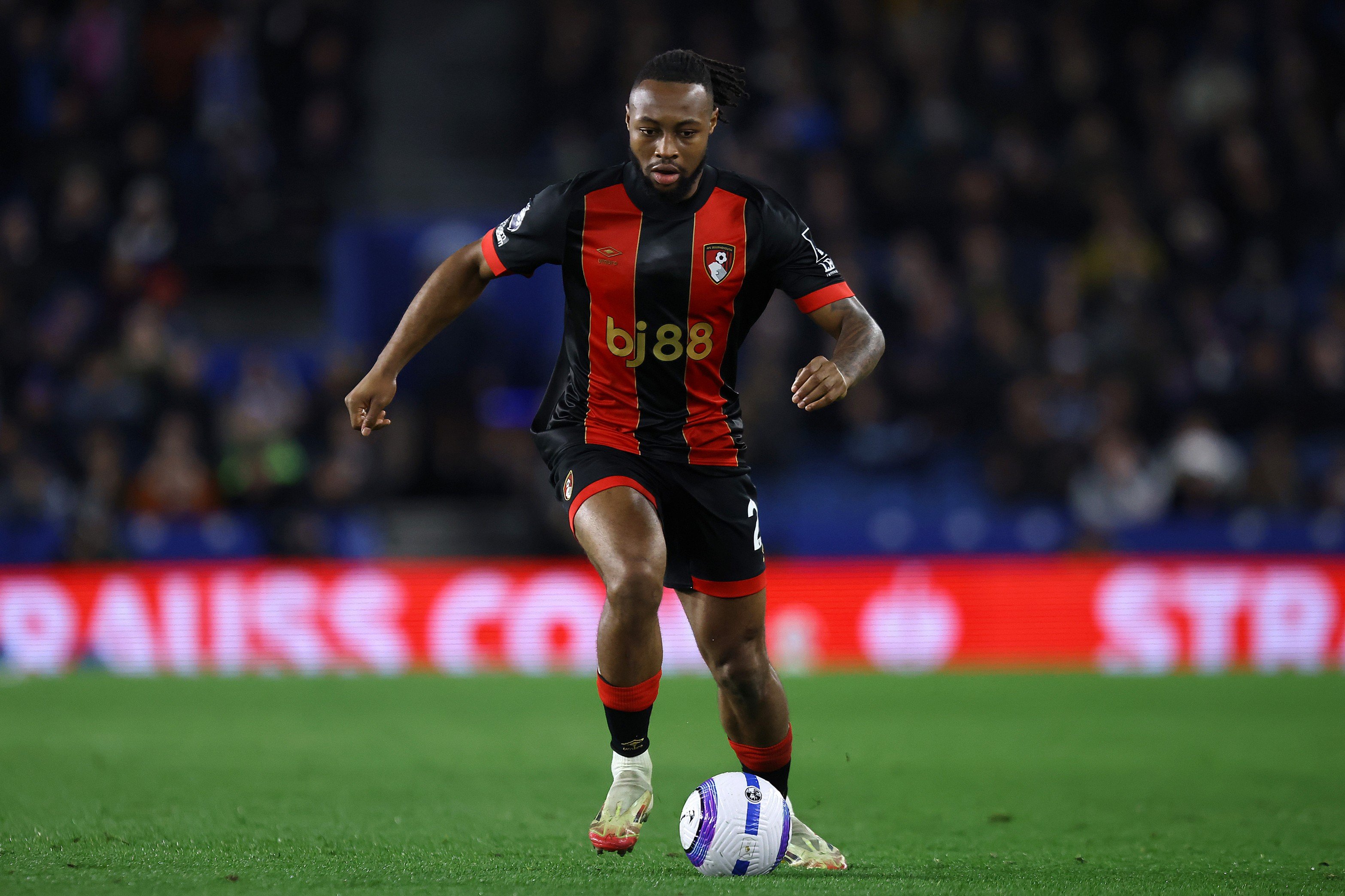 Antoine Semenyo de Bournemouth lors d'un match de Premier League contre Brighton