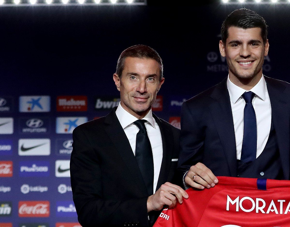 Andrea Berta et Alvaro Morata