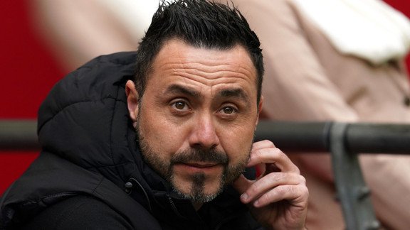 Roberto De Zerbi avec l'OM