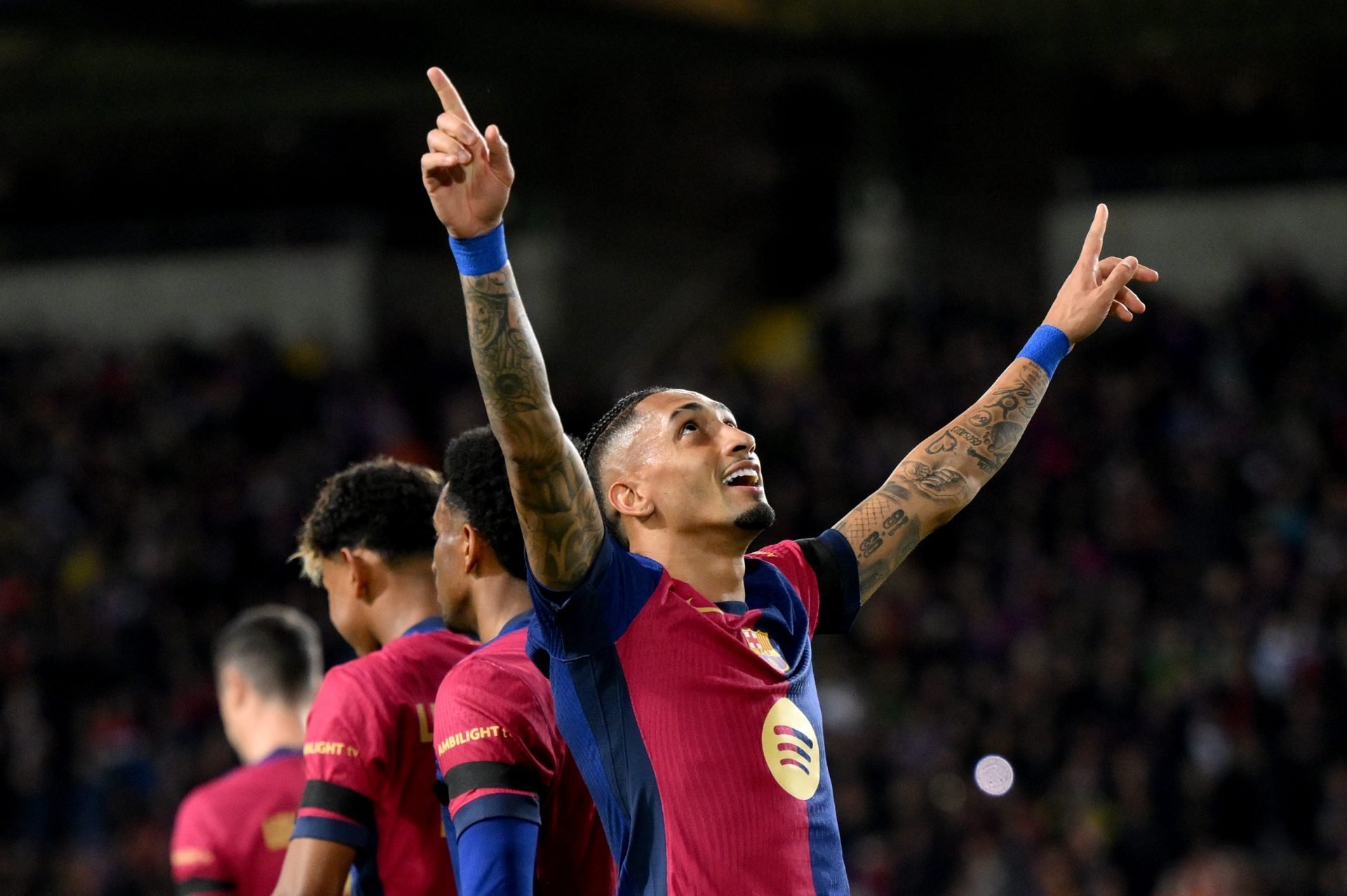 Raphinha sur le terrain