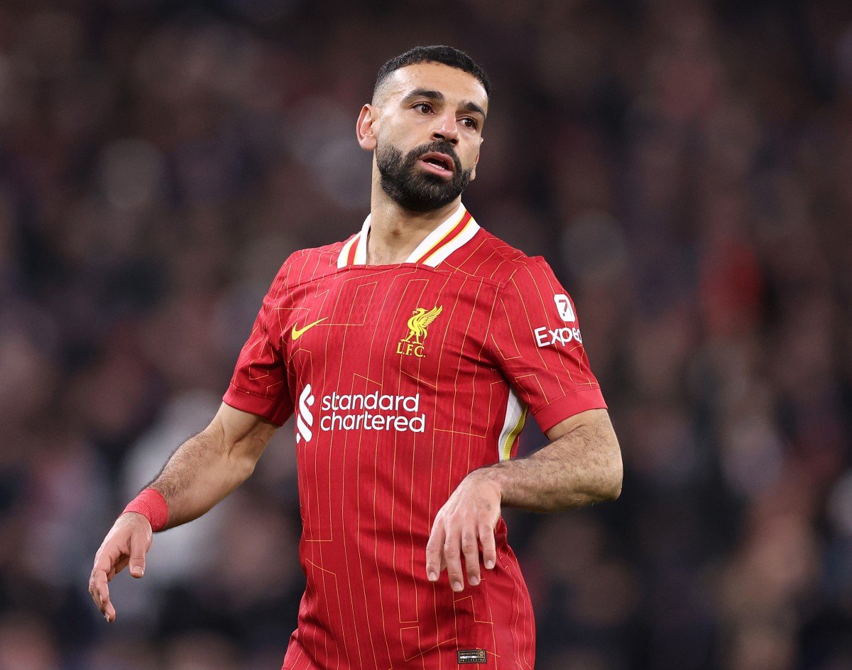 Mohamed Salah en action avec Liverpool face au PSG