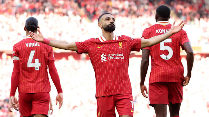 Mohamed Salah marque pour Liverpool lors de ce match décisif