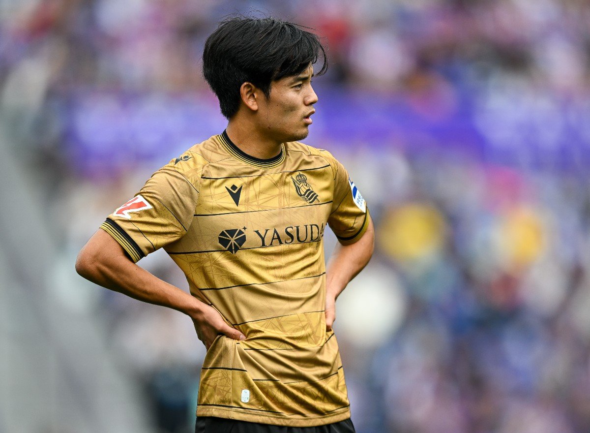 Takefusa Kubo avec la Real Sociedad en 2024