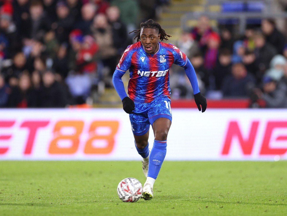 Eberechi Eze en action pour Crystal Palace