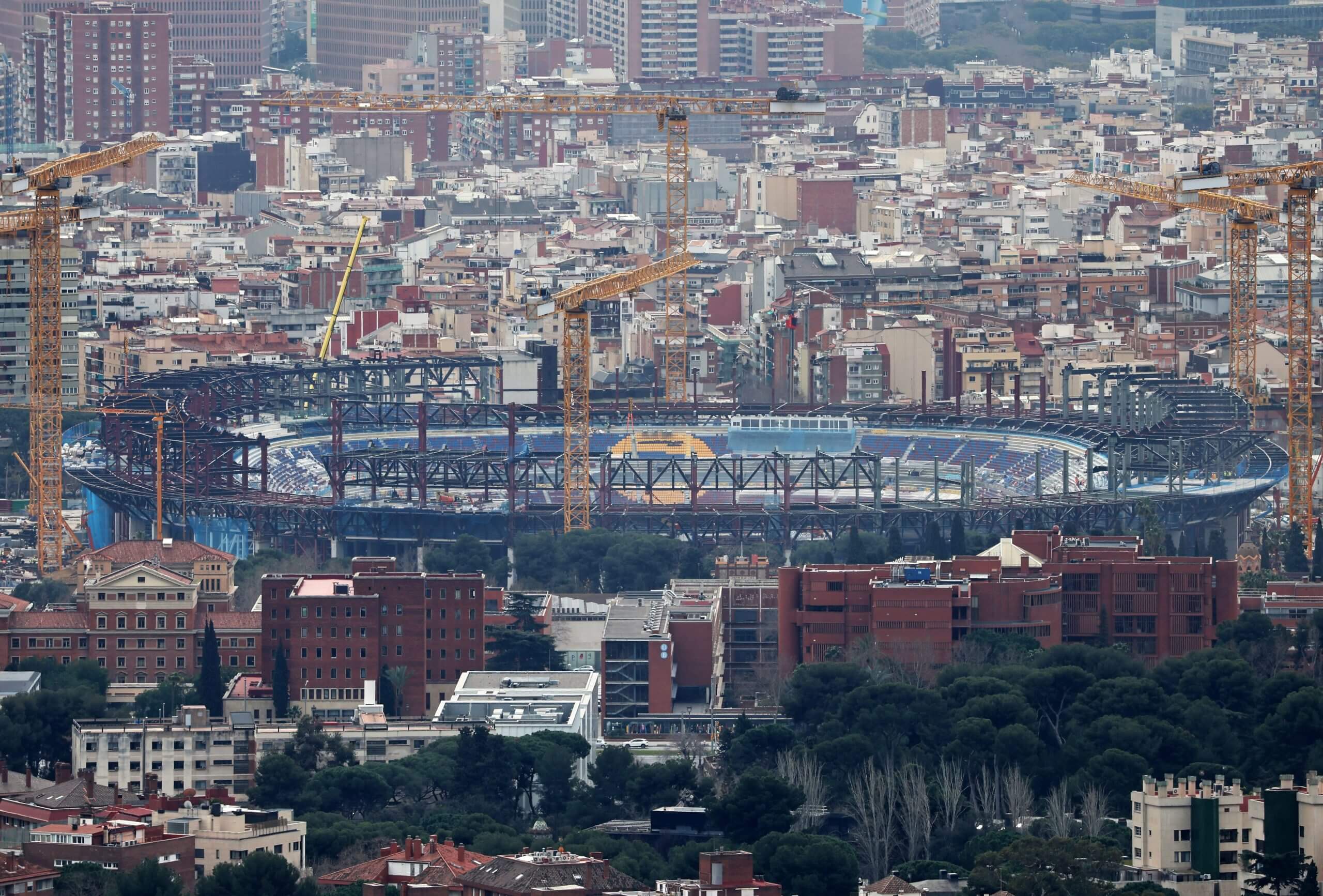 Joan Laporta lors d'une conférence de presse