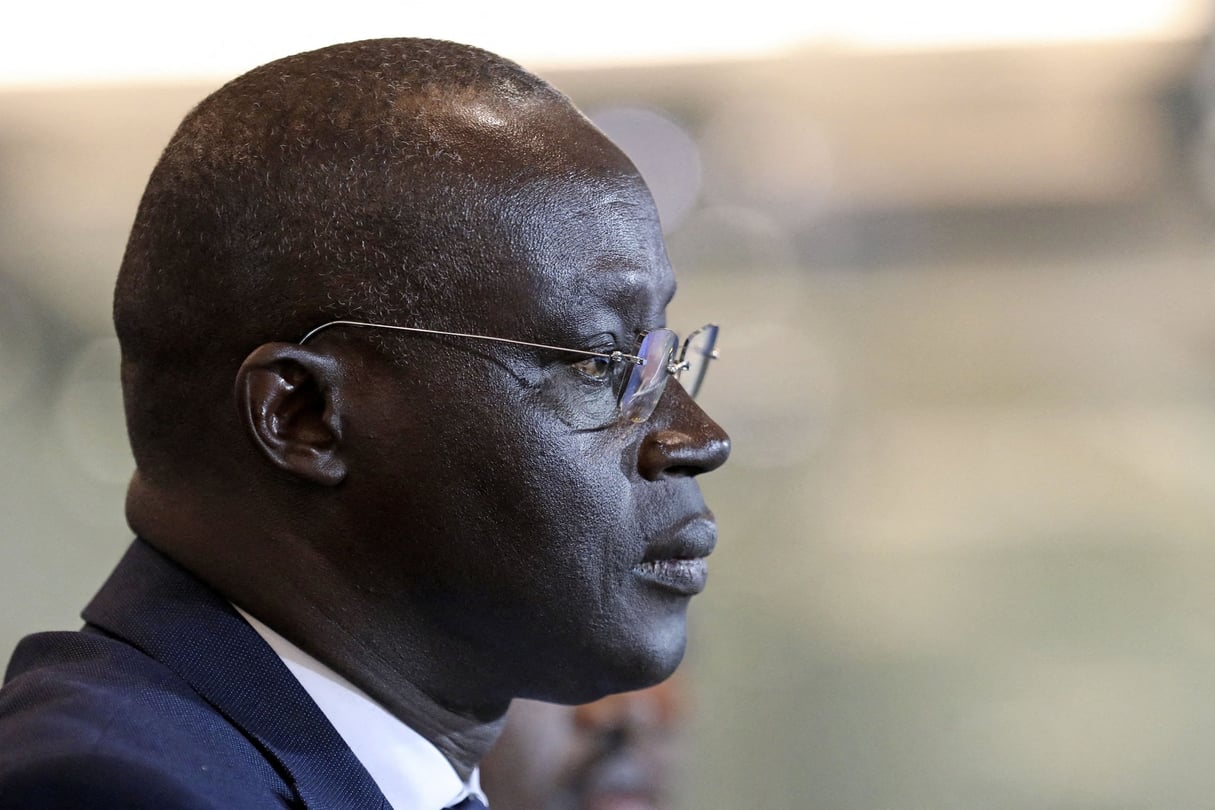Augustin Senghor lors de la finale de la Coupe d’Afrique des nations 2023 entre le Sénégal et la Gambie