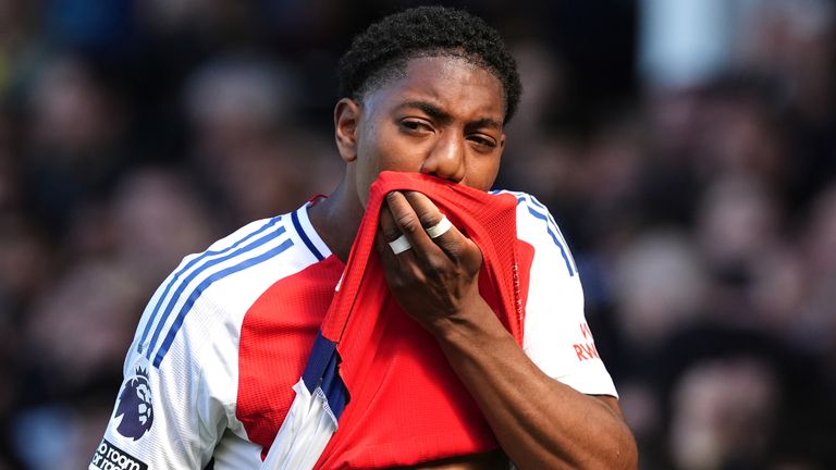 Myles Lewis-Skelly après le coup de sifflet final