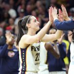 Caitlin Clark brille lors du retour des Indiana Fever à Iowa
