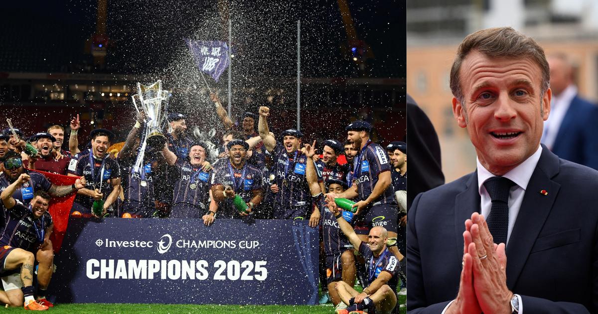 Champions Cup - Macron félicite l’UBB pour son titre européen