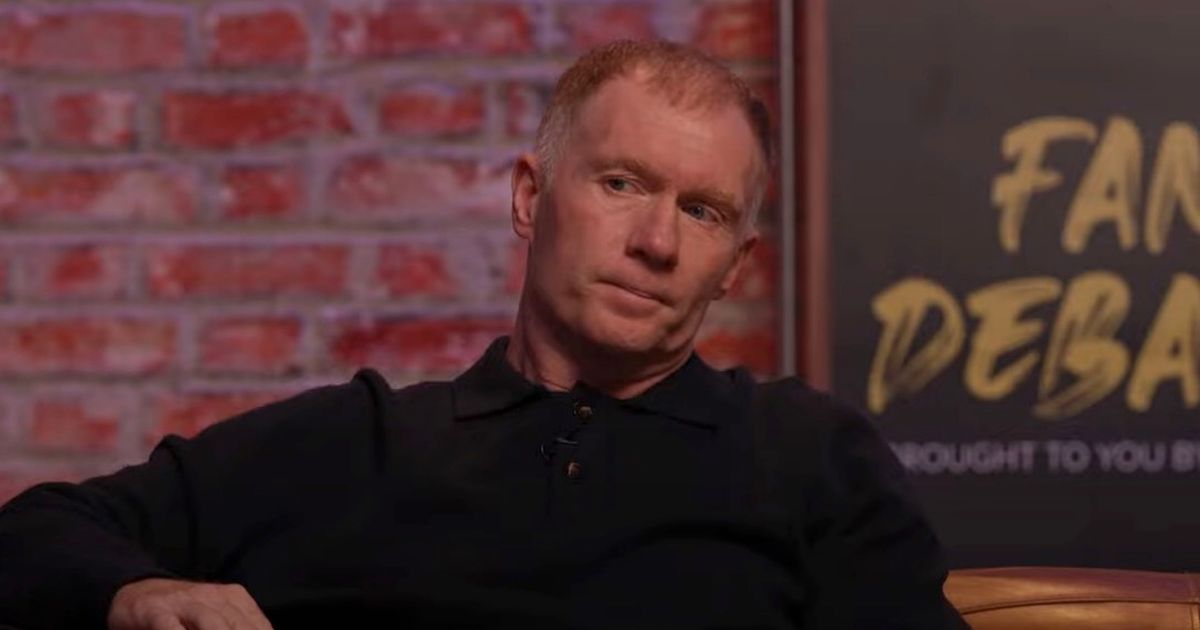 Confrontation entre Paul Scholes et un joueur de Man Utd