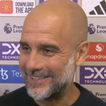 Guardiola plaisante avec un reporter après le match nul avec Man Utd