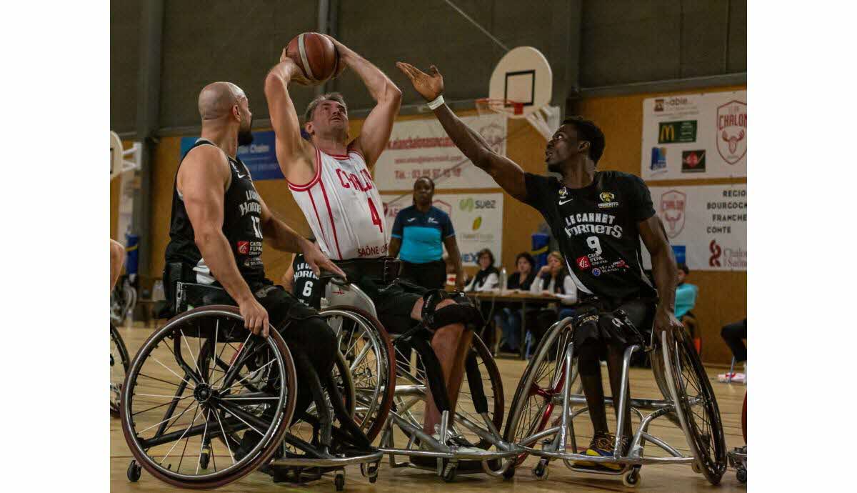 Handibasket - Élan Chalon face au Cannet en demi-finale