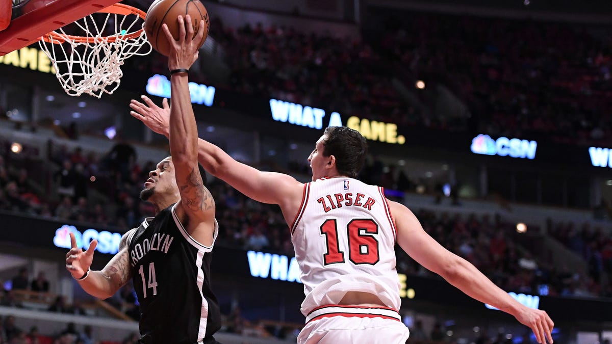 Histoire du maillot n°14 des Brooklyn Nets - KJ McDaniels en 2017
