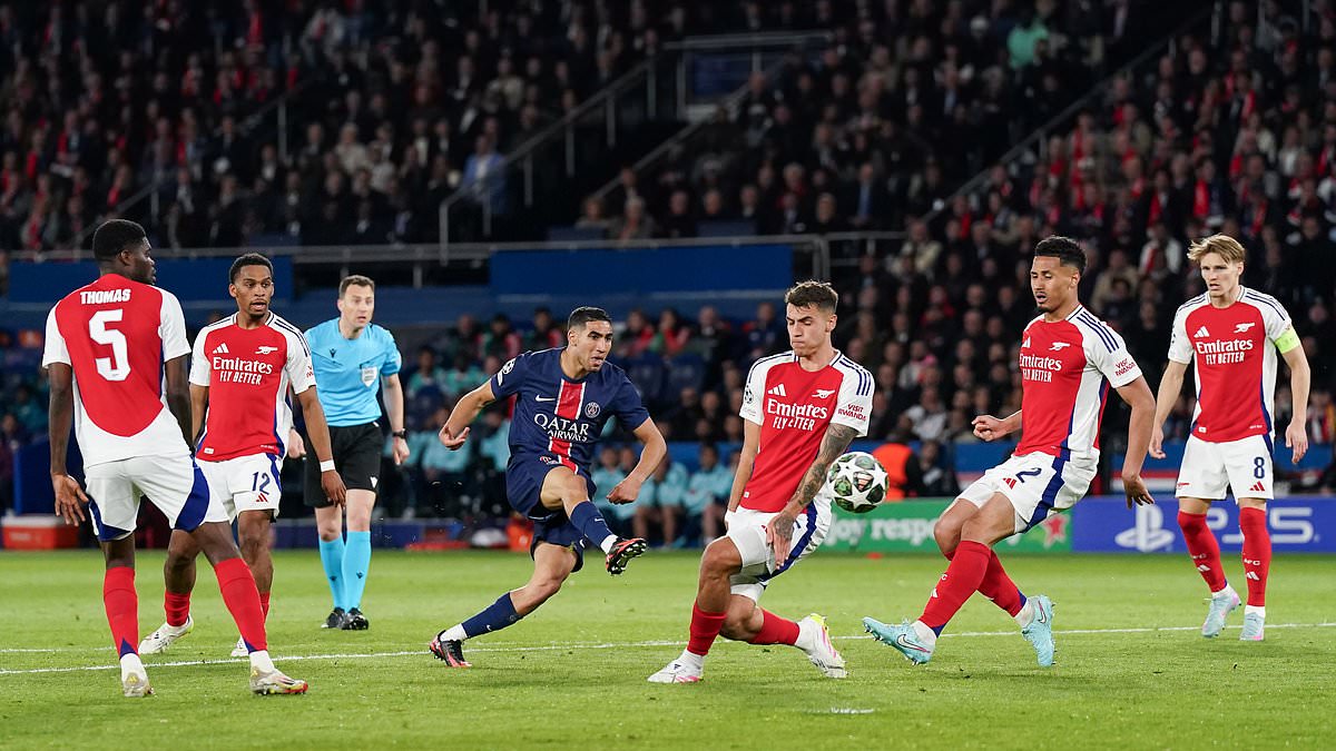 Piers Morgan critique la défense d-Arsenal après la défaite face au PSG