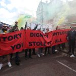 Protestation des fans de Manchester United contre les propriétaires