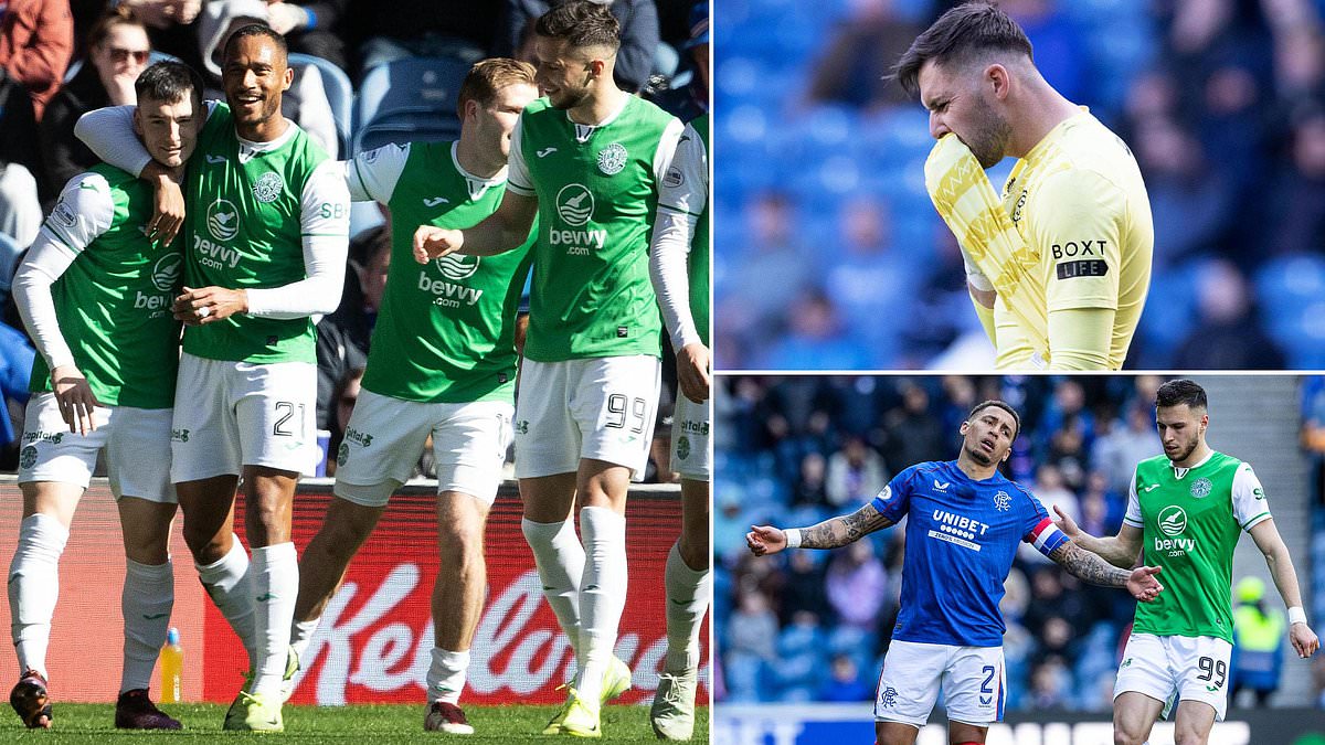 Rangers humiliés à domicile face à Hibernian (0-2)