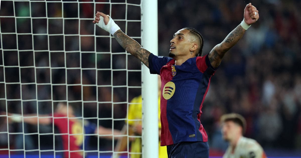 Raphinha égalise un record de Messi lors du match contre Dortmund