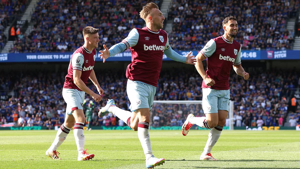 West Ham termine la saison avec une victoire à Ipswich