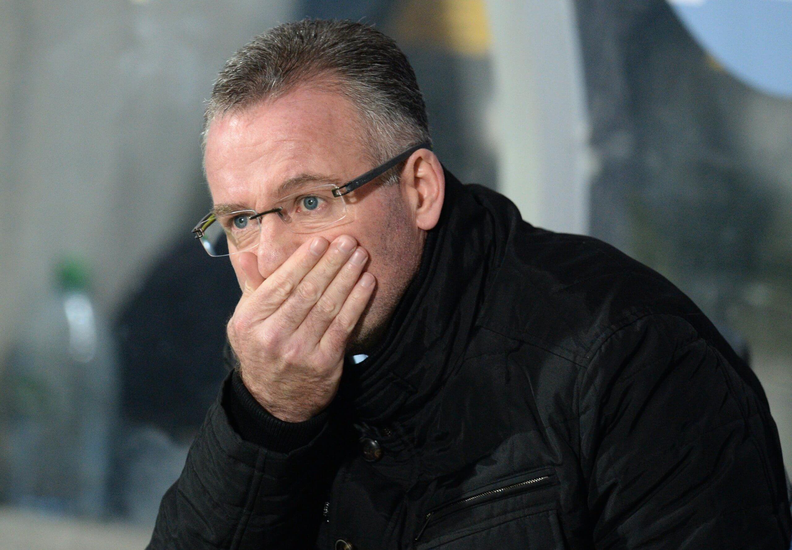 Paul Lambert lors d’un match à Aston Villa