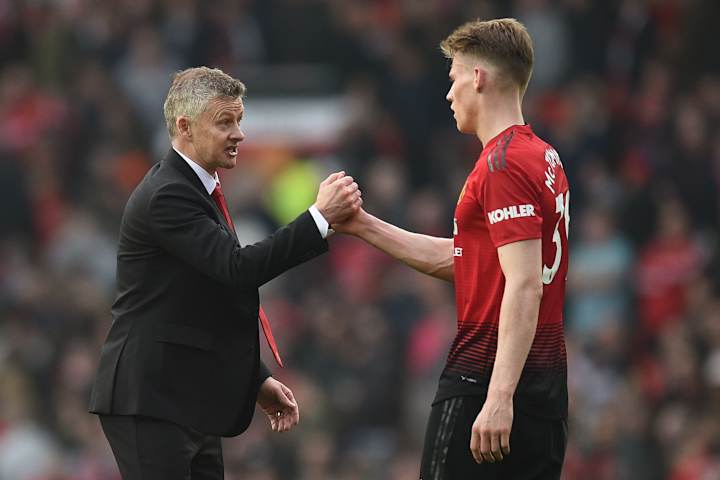 Ole Gunnar Solskjaer et Scott McTominay