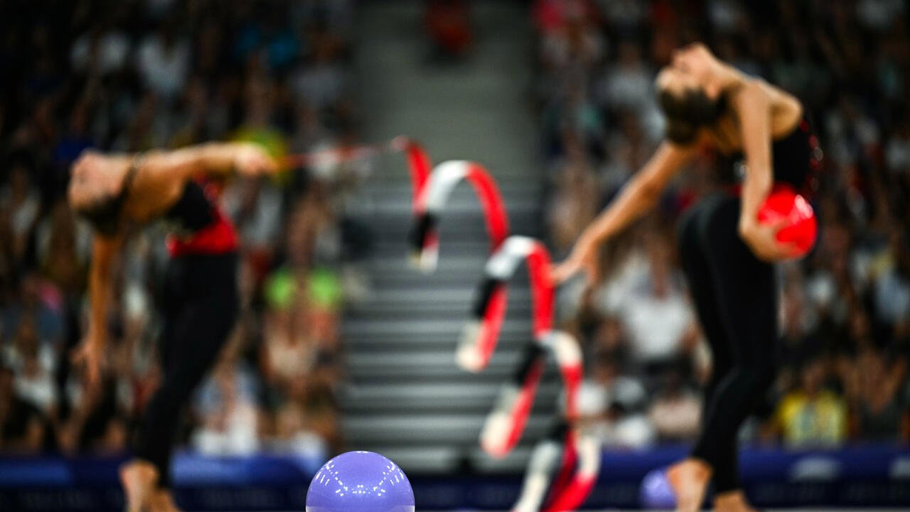 Des gymnastes lors des jeux olympiques 2024 de Paris le 9 août 2024