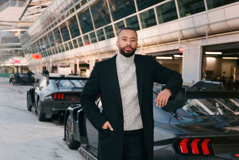 Jann Mardenborough avec la Ford Mustang GT3 du HRT Racing Team