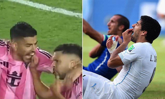 Luis Suarez mord Jordi Alba lors d'un match de l'Inter Miami
