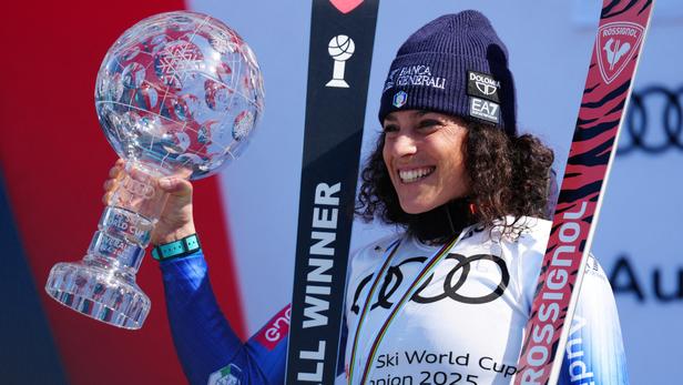 Federica Brignone a remporté le gros globe de cristal cette saison.