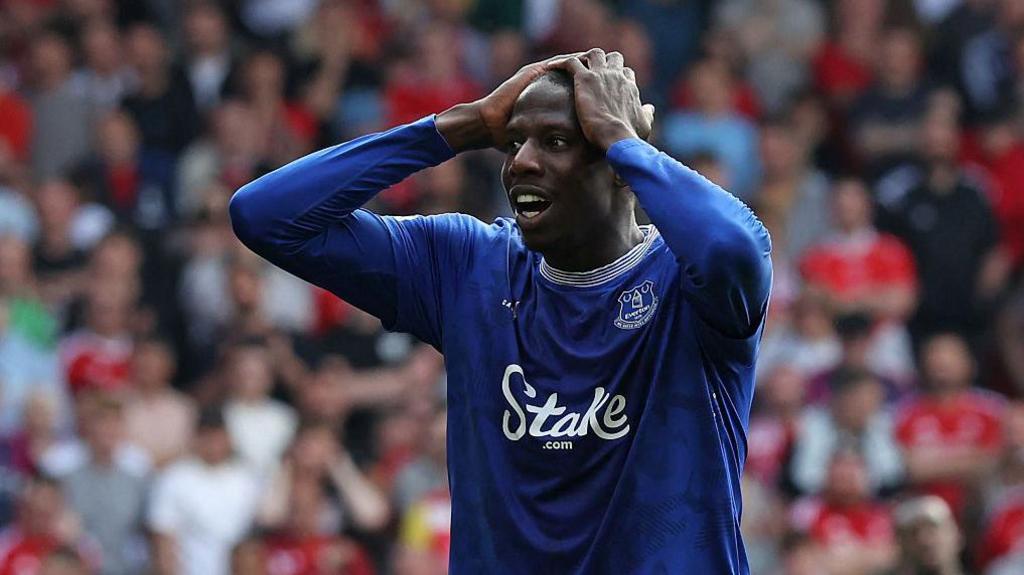 Abdoulaye Doucoure sous le maillot d'Everton