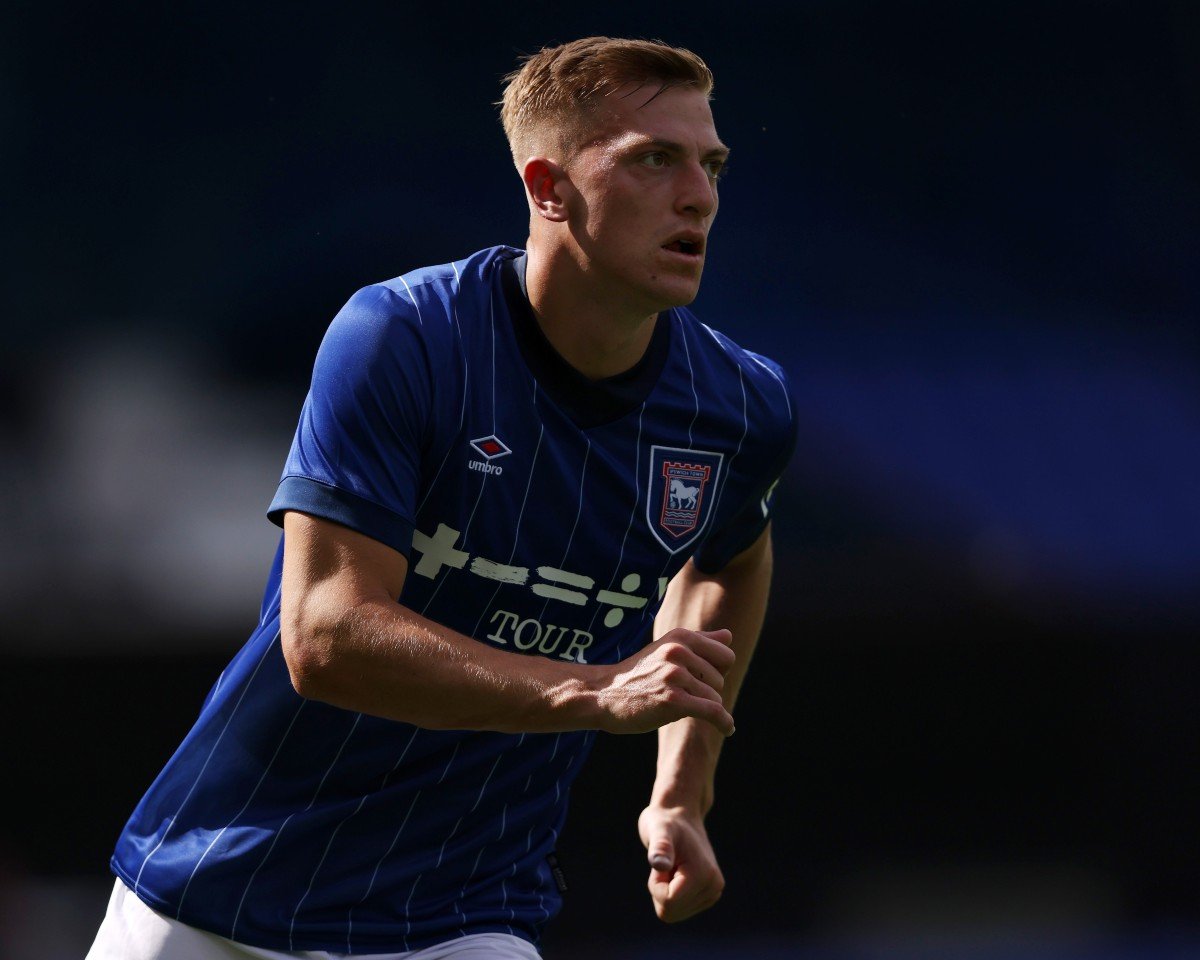 Liam Delap en action avec Ipswich