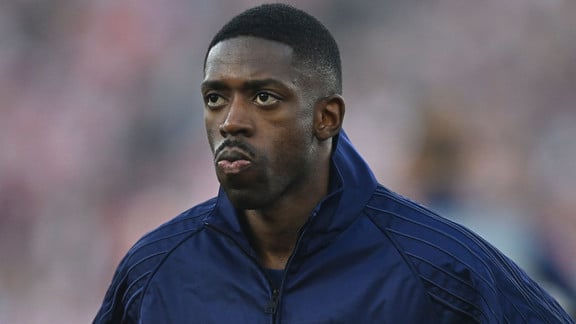 Ousmane Dembélé lors du match Arsenal-PSG