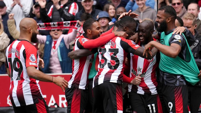 Match Brentford versus Manchester United en Premier League