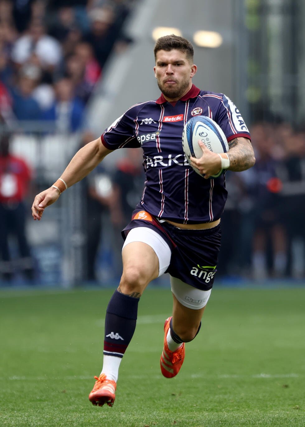 Matthieu Jalibert lors de la demi-finale de Champions Cup Bordeaux-Bègles contre Toulouse, Bordeaux Atlantique, 4 mai 2025