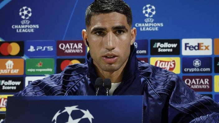 Achraf Hakimi et les Parisiens recevront Arsenal mercredi, au Parc des Princes.