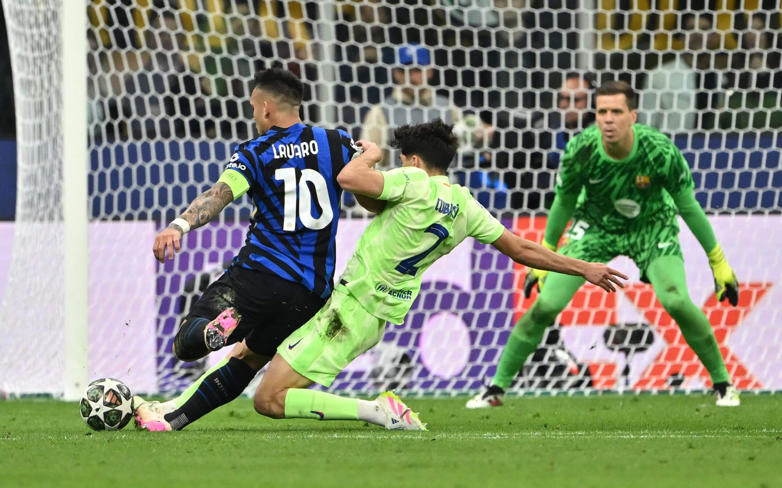 Lautaro Martinez au moment du penalty