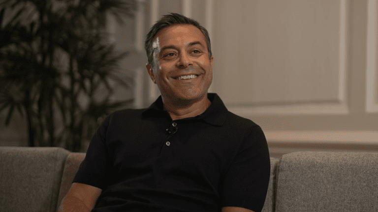 Andrea Radrizzani lors de l’interview exclusive avec Sky Sports