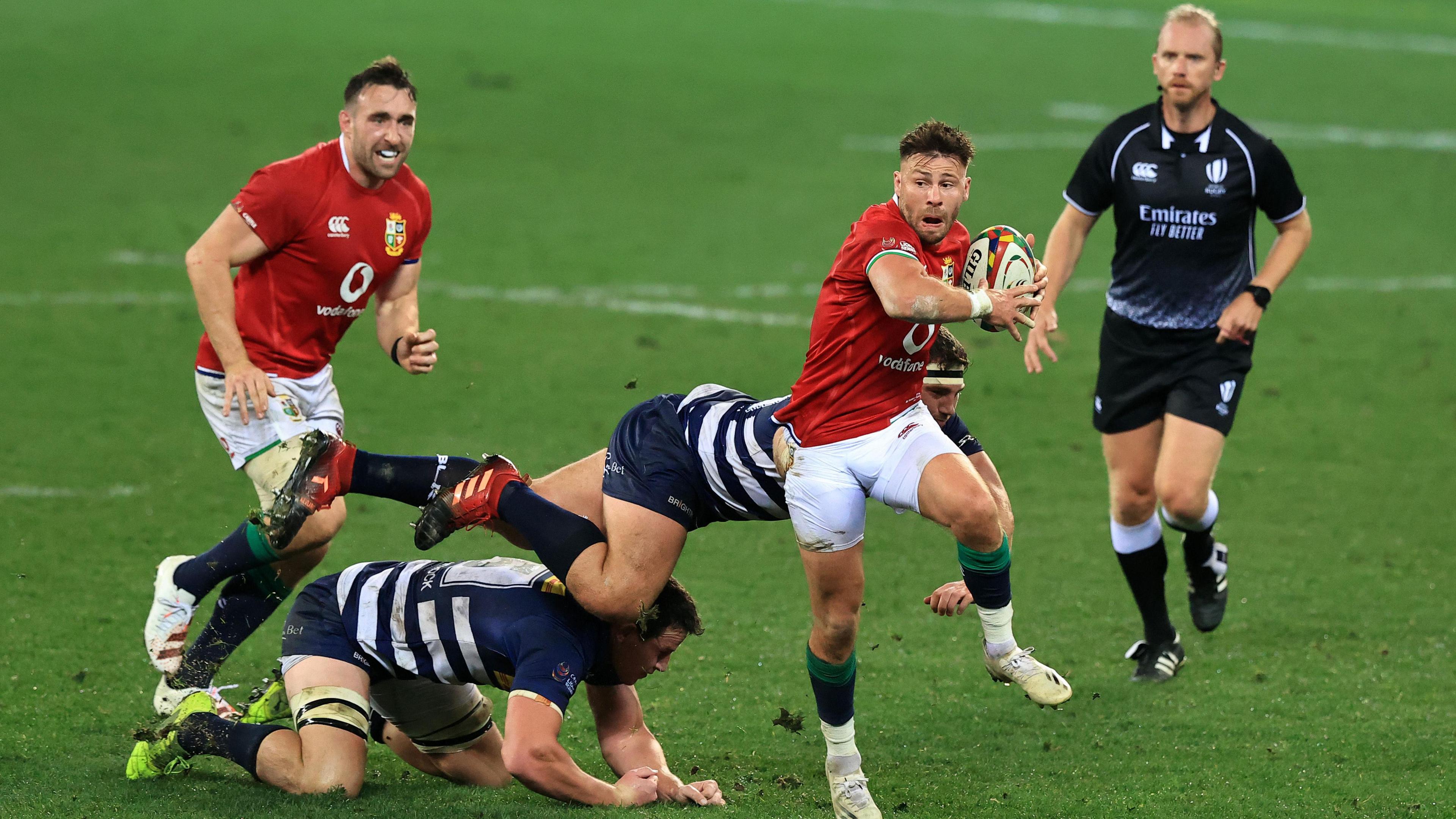 Ali Price jouant pour les British and Irish Lions