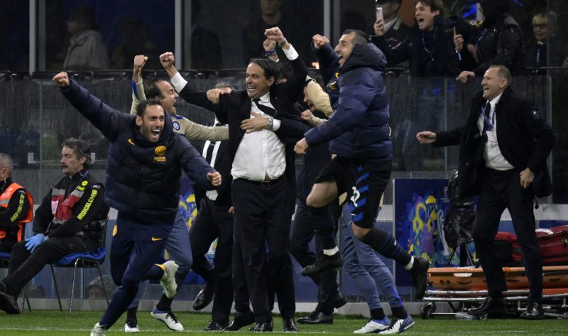 Simone Inzaghi en action lors de la demi-finale de Ligue des Champions