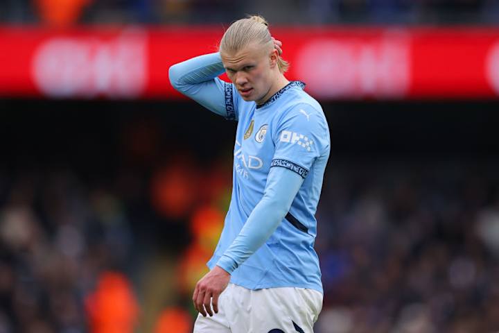 Erling Haaland lors d'une match crucial