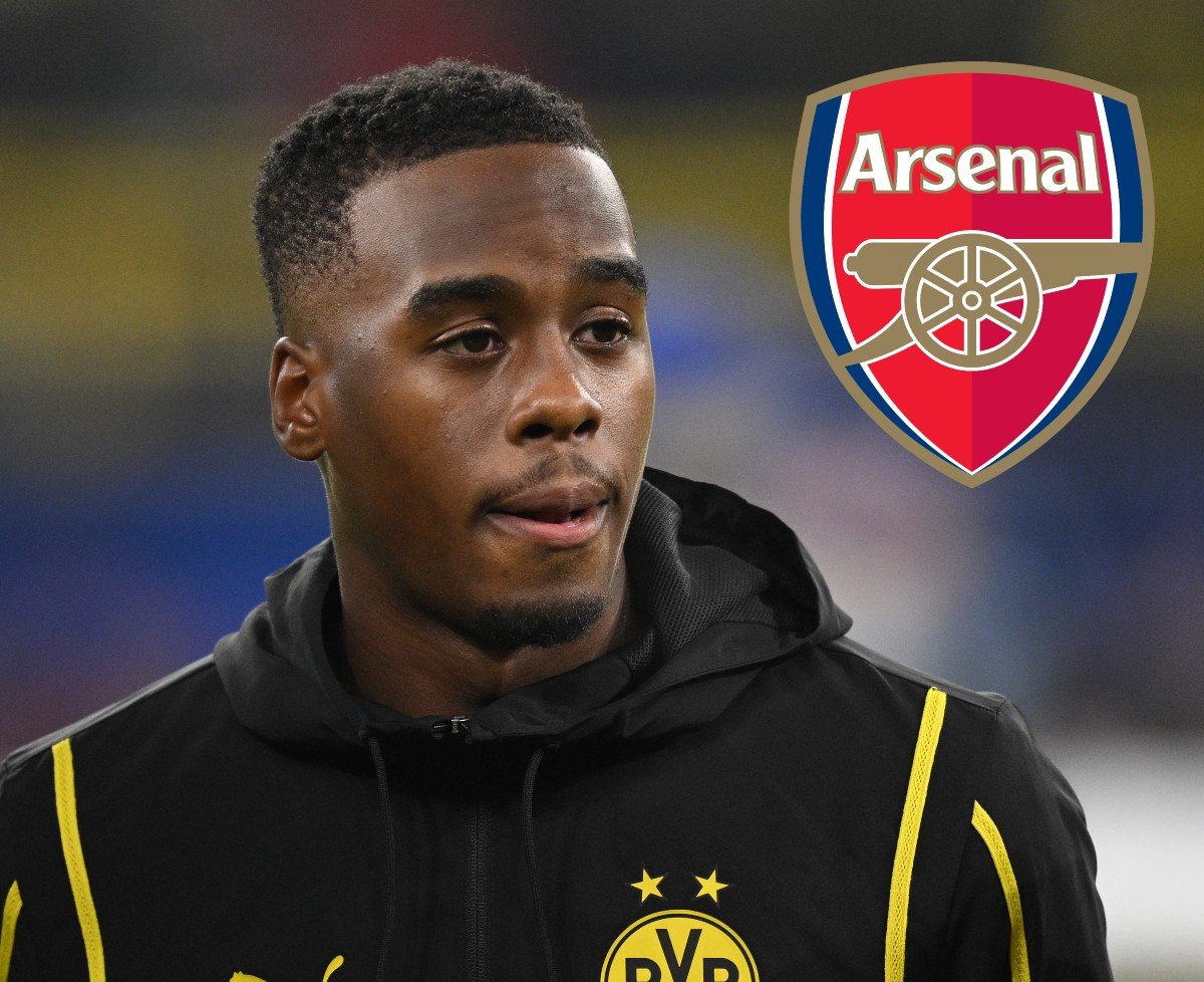 Jamie Gittens de Borussia Dortmund avant un match