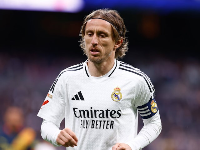 Luka Modric avec le Real Madrid en février 2025