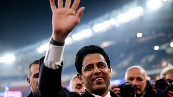 Nasser Al-Khelaïfi célèbre la qualification du PSG