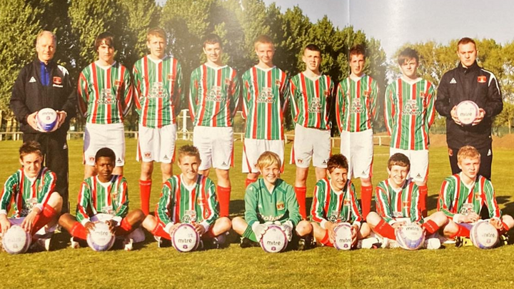 Dean Henderson avec l'équipe des moins de 15 ans de Carlisle