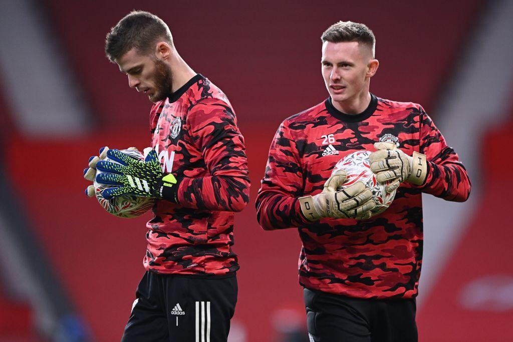 Dean Henderson et David de Gea lors d’un échauffement avec Manchester United