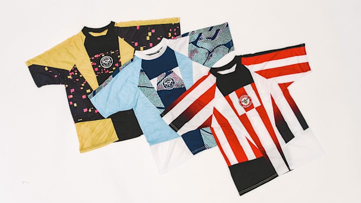 Maillots upcyclés Brentford édition limitée