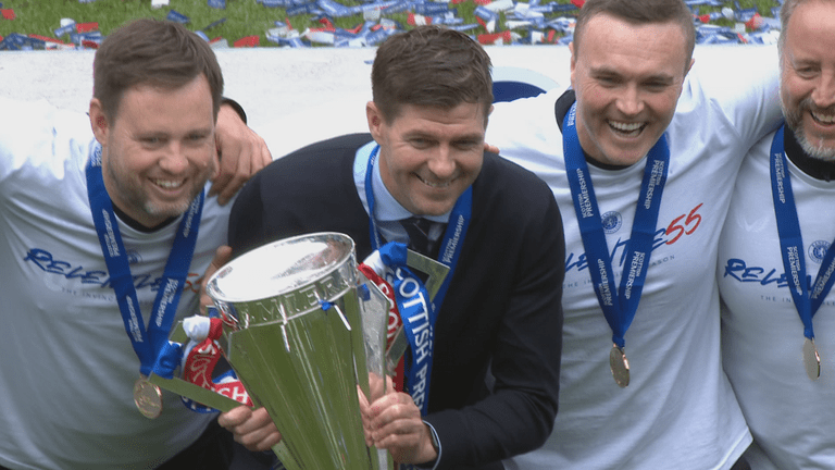 Steven Gerrard lors de son passage aux Rangers