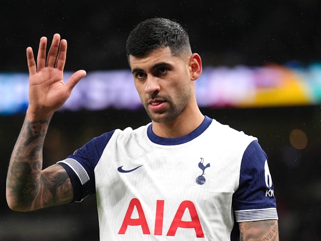 Cristian Romero, défenseur de Tottenham Hotspur, 8 décembre 2024