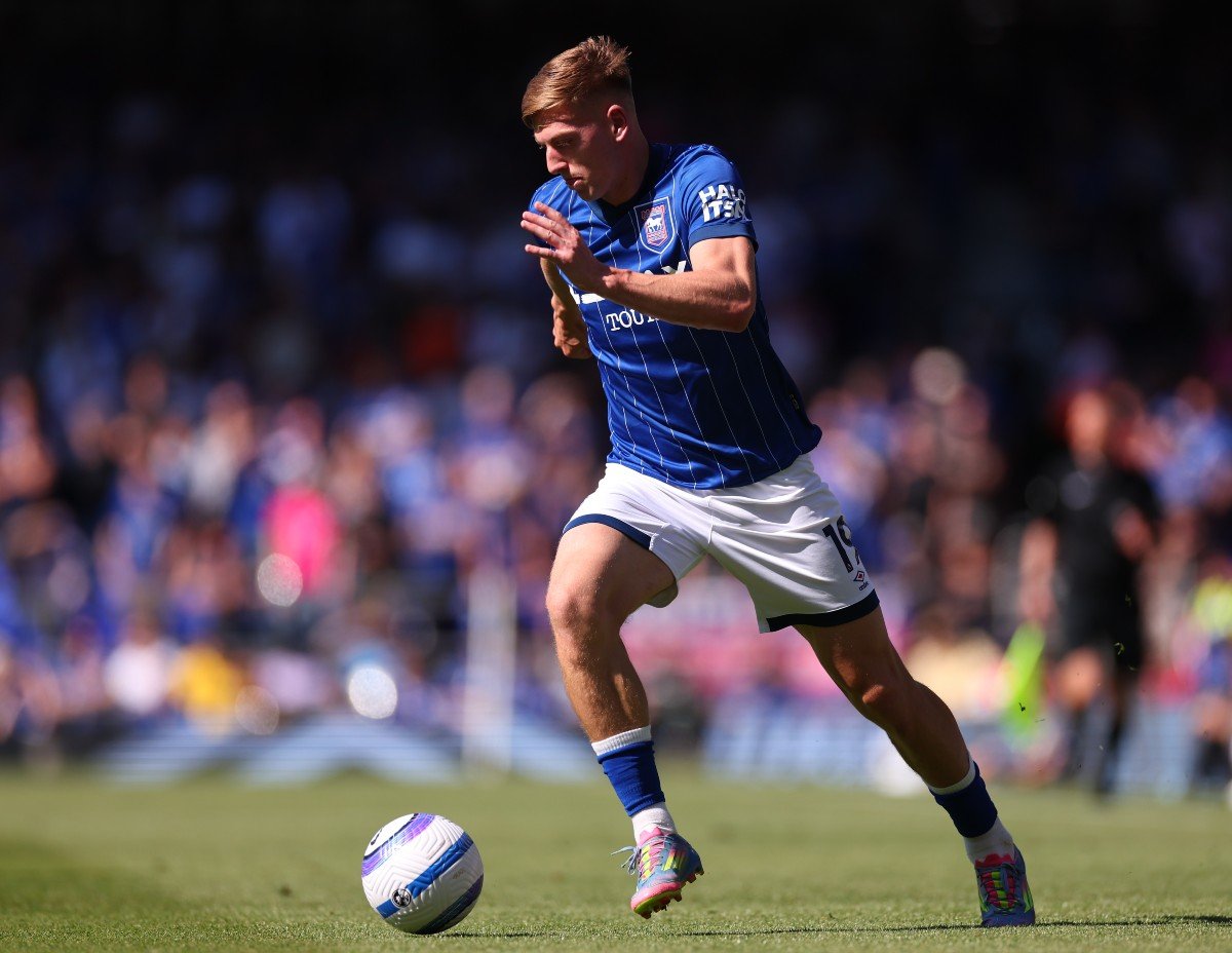 Liam Delap en action avec Ipswich Town